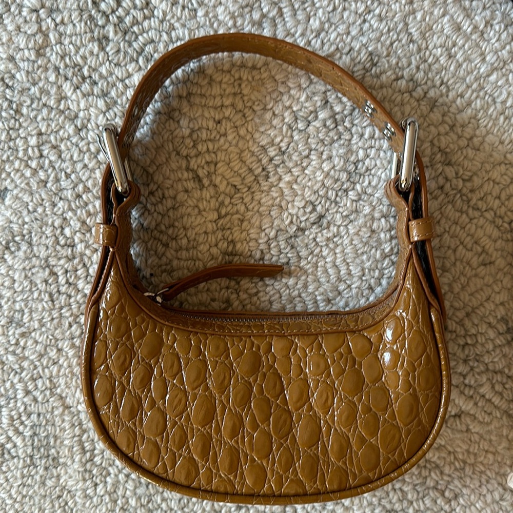 By Far Mini Soho Bag in Caramel